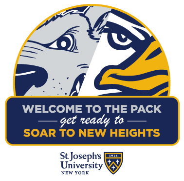 Welcome to the pack. Get ready to soar to new heights. St. Joseph's University, New York.